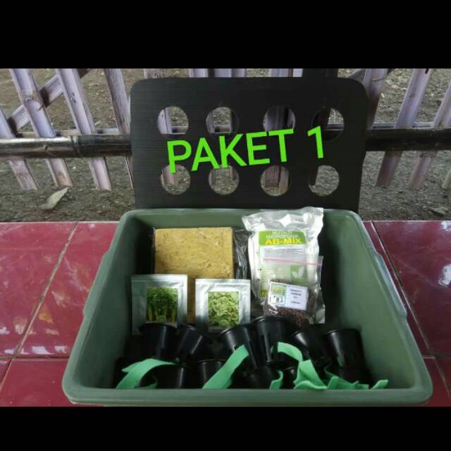 (COD) Paket hidroponik pemula Starter Kit hidroponik