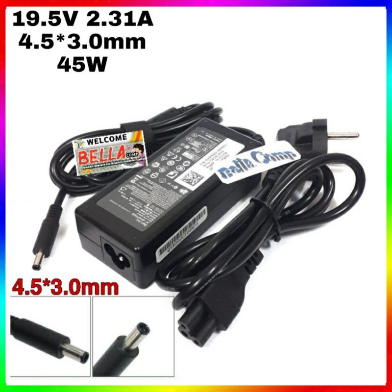 Adaptor Charger Dell Original 19.5v 2.31A Dell inspiron 14 3000 series/dell Xps 13 series 11.3000 series 15 3000 series