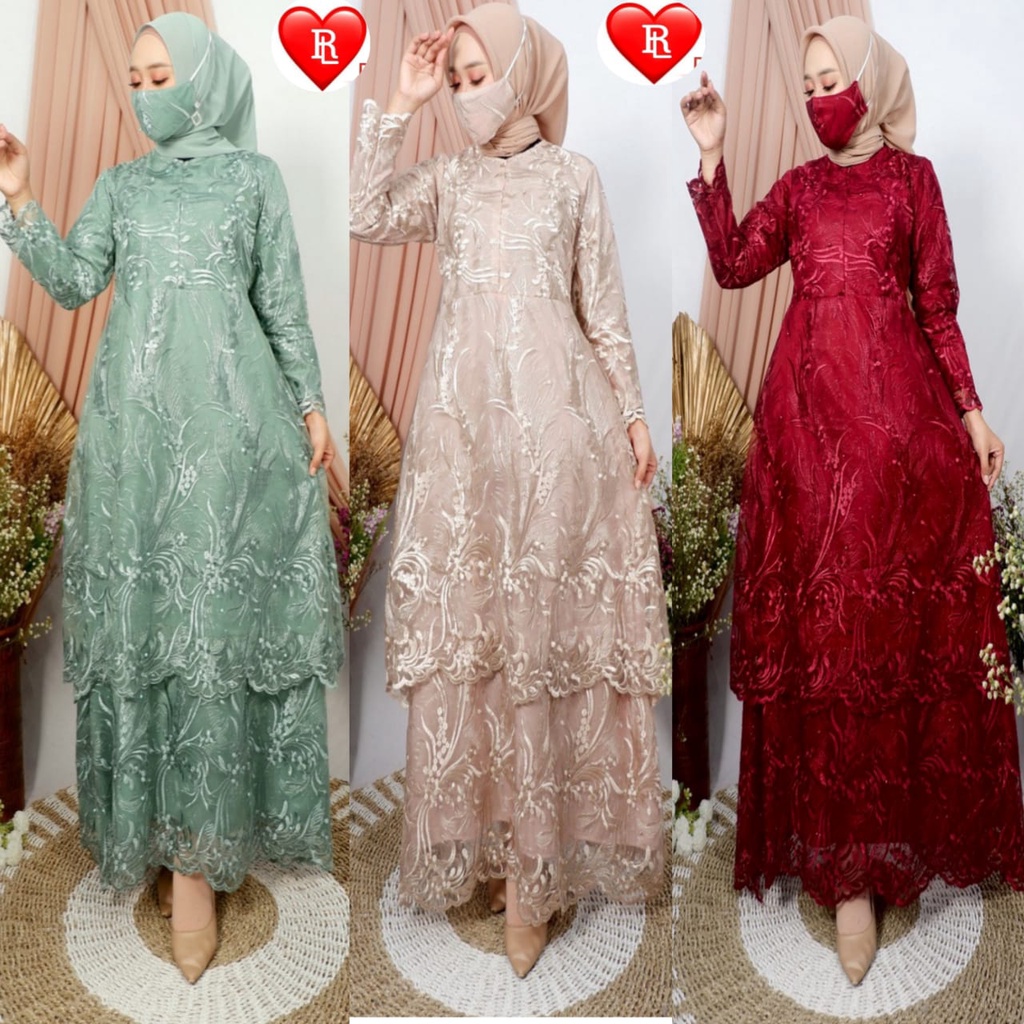 RED LOVE 136/ (TERMURAH) /GAMIS TULLE TINGKAT BUSUI /GAMIS MAXI TILLE MUTIARA TINGKAT /GAMIS PESTA TERBARU / GAMIS TILE MITUARA MALAISIA / GAMIS BRUKAT FASHION / GAMIS KONDANGAN TERBARU / GAMIS PESTA MUSLIMAH/ GAMIS PESTA TERLARIS