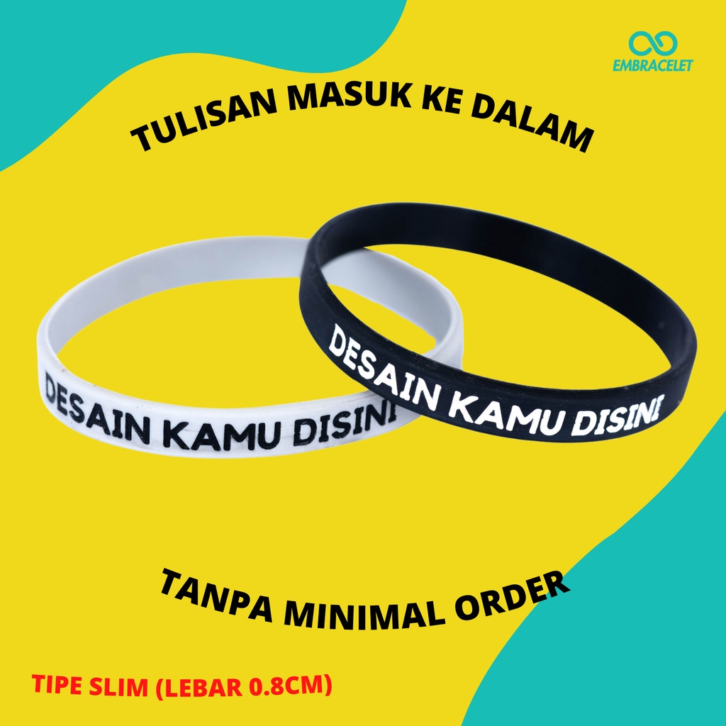 Gelang Custom Satuan | SLIM | Tulisan Masuk