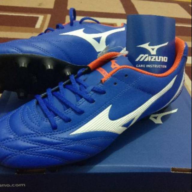 Sepatu bola Mizuno monarcida neo select blue/ second rebulla