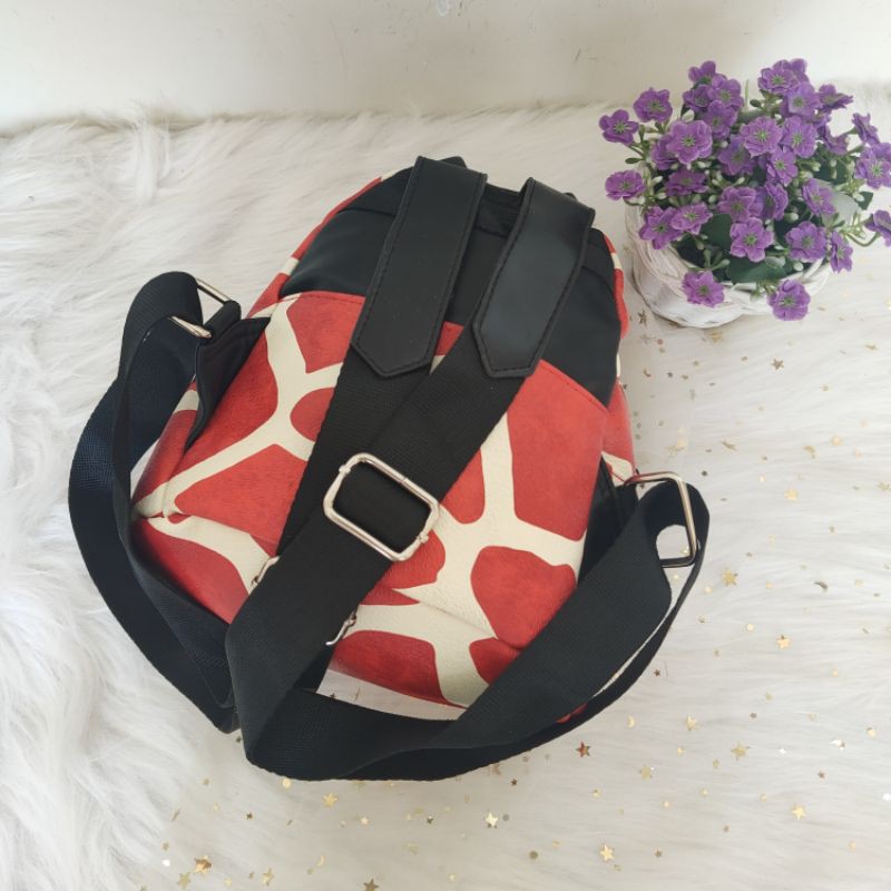 ready cod tas ransel lucu kecil merah murah handbag wanita import terbaru kulit 2021 lagi laku