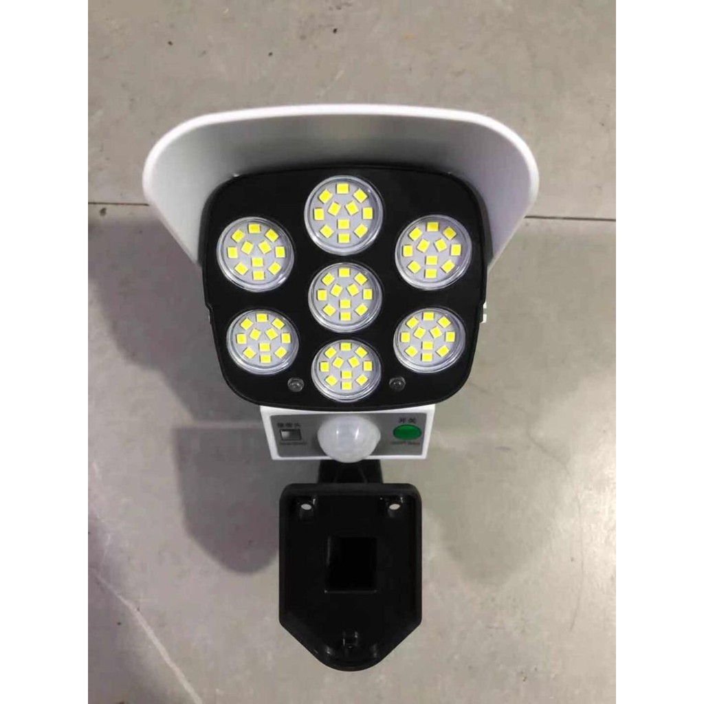 LS77 lampu solar sorot 77 Led tenaga surya anti air sensor gerak remot ACC