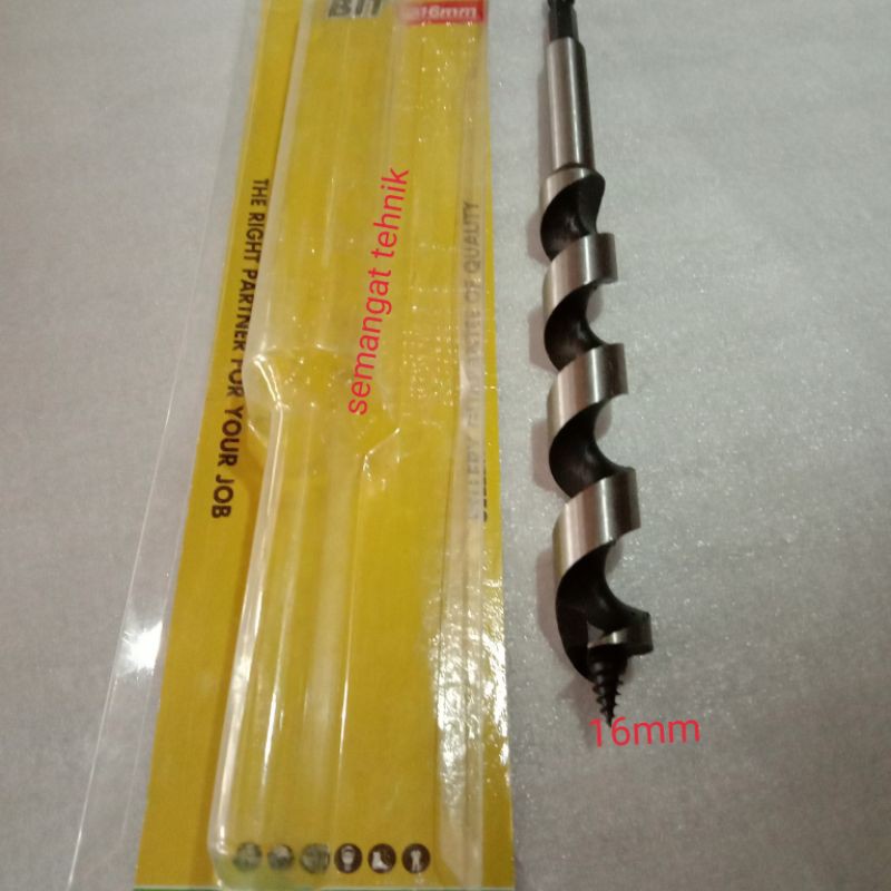 mata bor panjang/mata bor kayu sellery auge bits 16mmx30cm