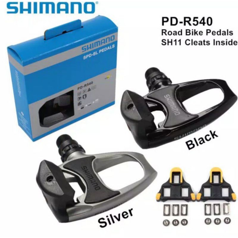 PEDAL CLEAT SEPEDA SHIMANO PD R540 Roadbike + cleat SH110