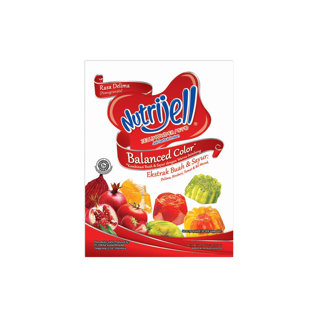 

VEGGIE & FRUITS JELLY | NUTRIJELL BALANCED COLOR 15G