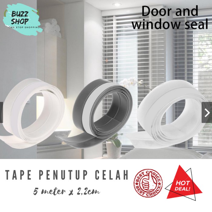 Seal Tape Penutup Celah Pintu Sealant Anti Debu Serangga 22mm HD-006