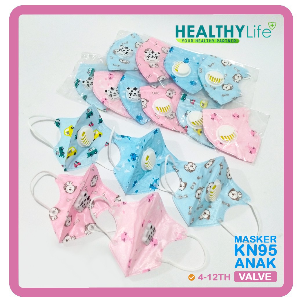 Masker Anak KN95 VALVE Masker KN95 Anak Mask KN95 Kids Masker KN 95 Respirator Mask KN 95 Mask K N95