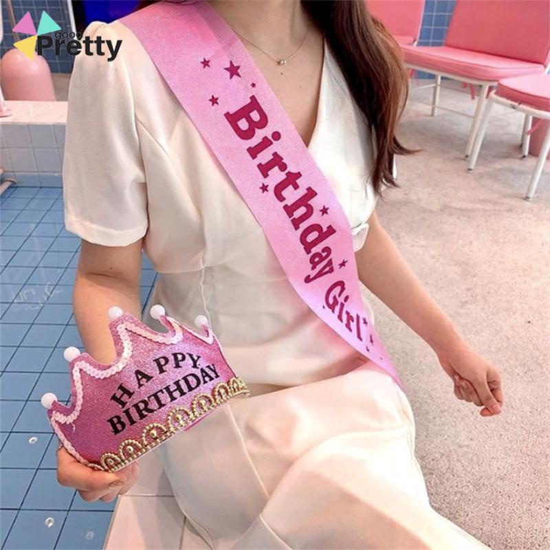 Selempang Sash Birthday Girl Selempang Ulang Tahun Birthday Sash Birthday Queen Princess - PD