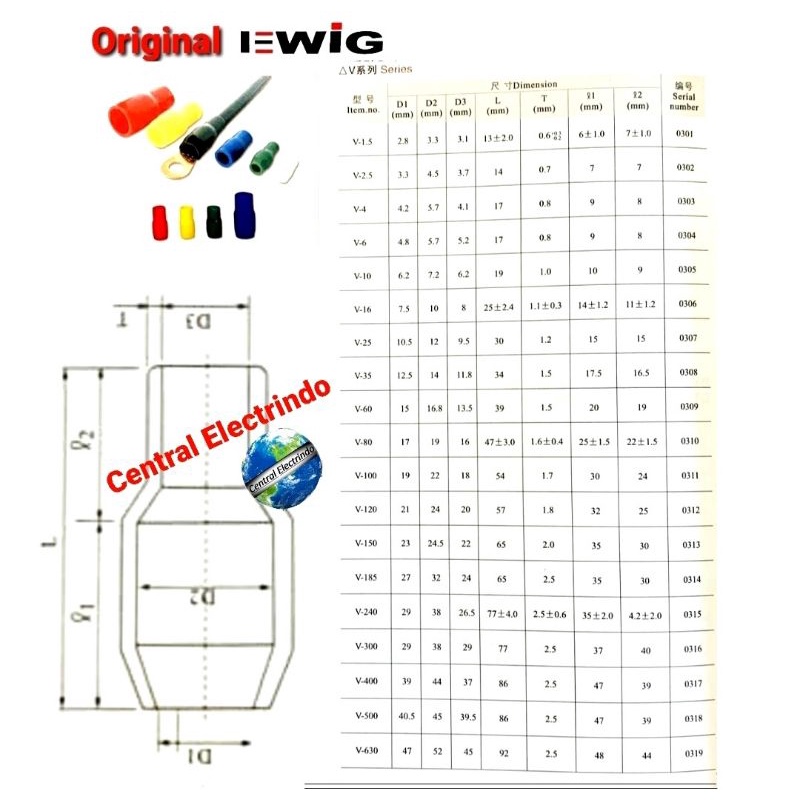 Vinyl Skun Kabel EWIG V-38 (1pak 100pcs).