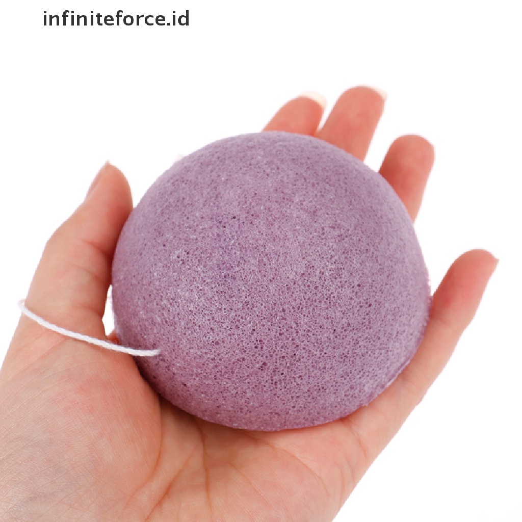 (infiniteforce.id) Spons Puff Exfoliator Pembersih Wajah
