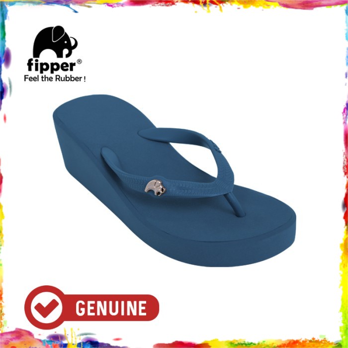 Fipper 5cm New Wedges S / Sandal Wanita / Blue Snorkel