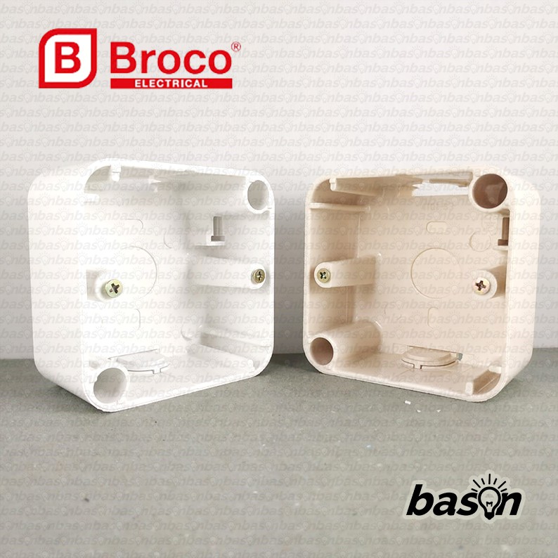 BROCO Gracio BSI AC Socket SET OB | Colokan AC | Putih atau Cream