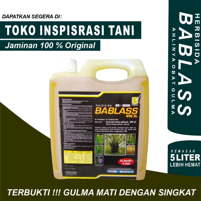 Bisa COD Herbisida Bablas Kemasan 5 liter/Obat Rumput Bablas 5 liter/Obat Pertanian Sawit/Sawit