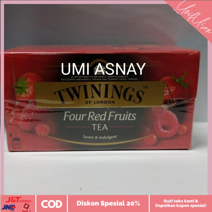 

⭐COD⭐ Twinnings Four Red Fruits Tea