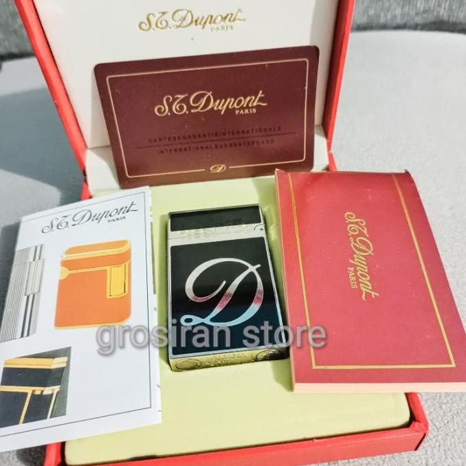 St Dupont Paris original korek D marmer granit box kartu sertifikat