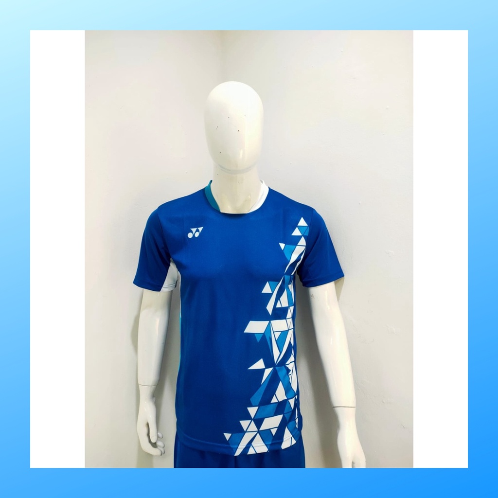 Kaos bulutangkis pria baju badminton atasan olahraga jersy wanita dewasa t-shirt outfit seragam kostum jersey casual suit pakaian jarsey oblong apparel sports jersi sudirman thomas uber cup bulu tangkis Y173 benhur polos