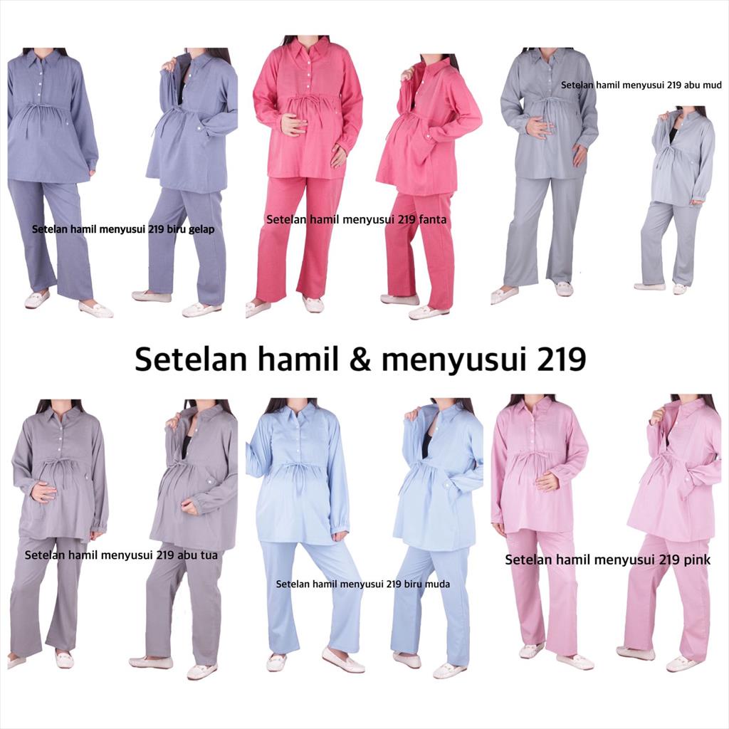 Setelan Hamil Menyusui ST219 Lengan Panjang