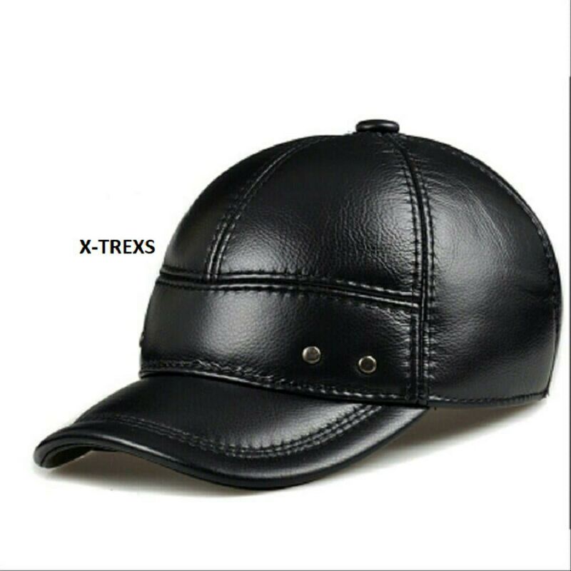Topi Gaul Kulit Asli - Topi Pria Kulit - Topi Kulit Asli Garut