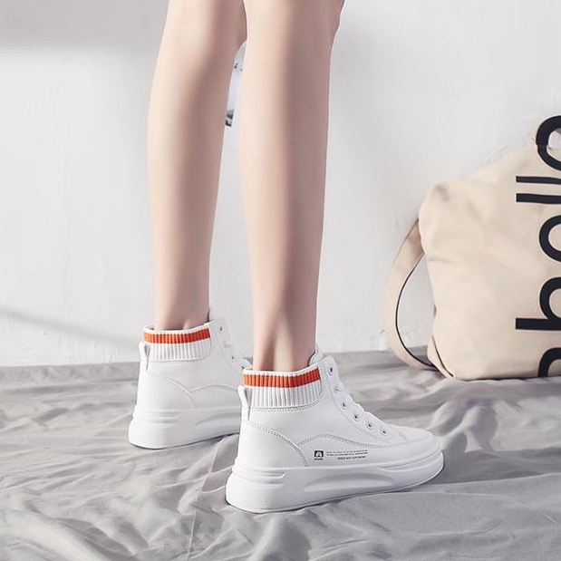 TBIG [COD] Sepatu Sneakers Import Shoes HTMISE Fashion Wanita Sepatu Korea Style Sekolah Kuliah High Top