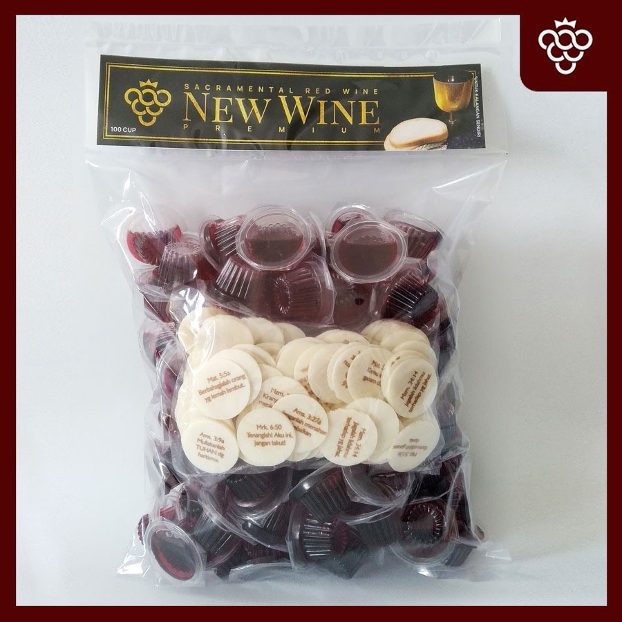 

Minuman Perjamuan Kudus Cup Premium + Hosti Ayat Kecil - Isi 100 Cup