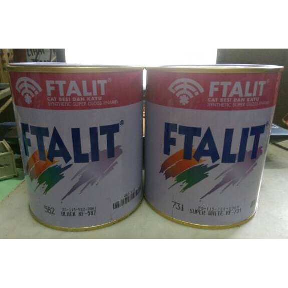 

CAT MINYAK FTALIT BESI KAYU PUTIH / HITAM KILAP / CAT KANSAI 1 KG - Putih Kilap