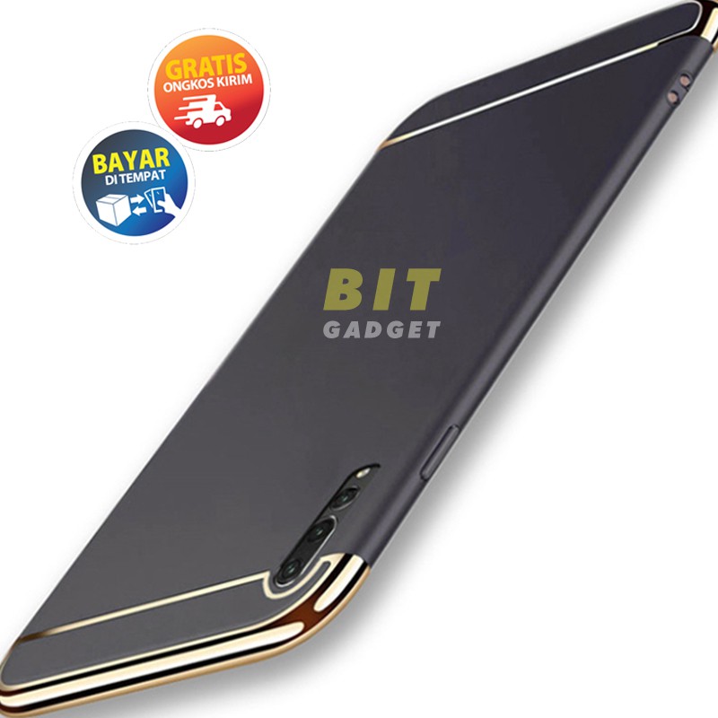 Samsung Galaxy A7 2018 Shining Chrome 3 in 1 Hard Case / case samsung A7 2018 / case samsung a7