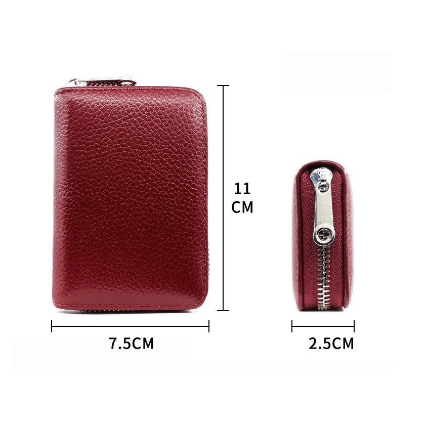 Dompet Kartu Card Holder Kulit Organizer ANTI RFID Impor - CH009