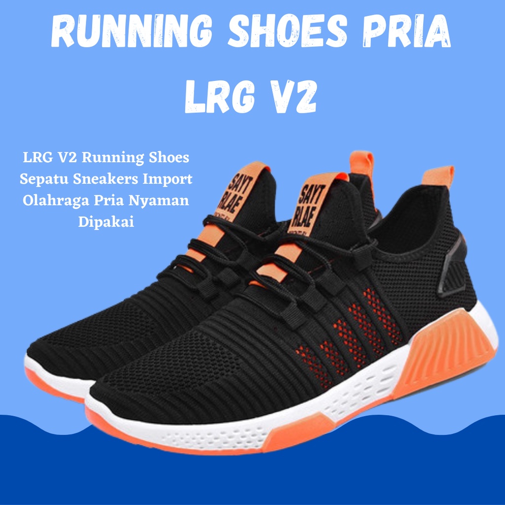 SEPATU IMPORT!! LRG V2 Running Shoes Sepatu Sneakers Import Olahraga Pria