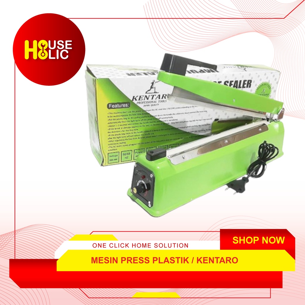 KENTARO Alat Mesin Press Plastik 20 Cm &amp; 30 Cm Impulse Sealer Makanan