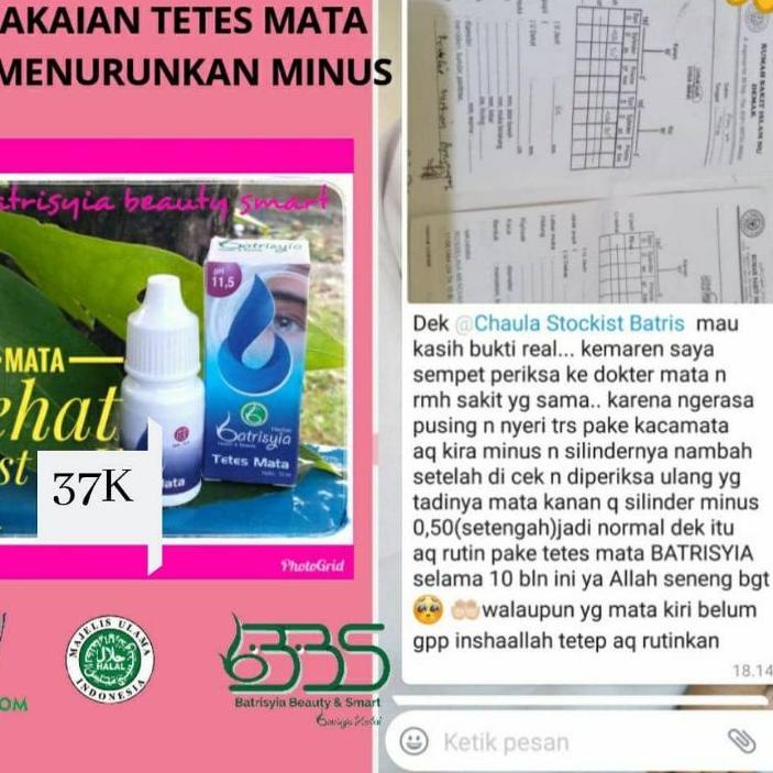 Skip Aja BISA COD  TETES MATA PENURUN MINUS/ KATARAK/ SILINDER/OBAT MATA PENURUN MINUS /TETES MATA H