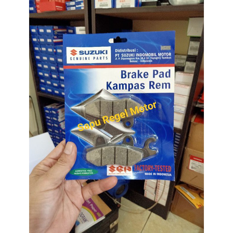 DISC PAD KAMPAS REM SATRIA 2 TAK HIU LUMBA SKYWAVE 59100-21850 ORIGINAL SGP