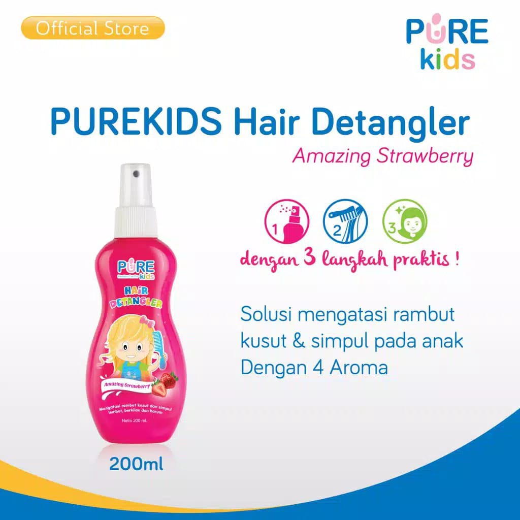 Pure Kids Hair Detangler 200ml