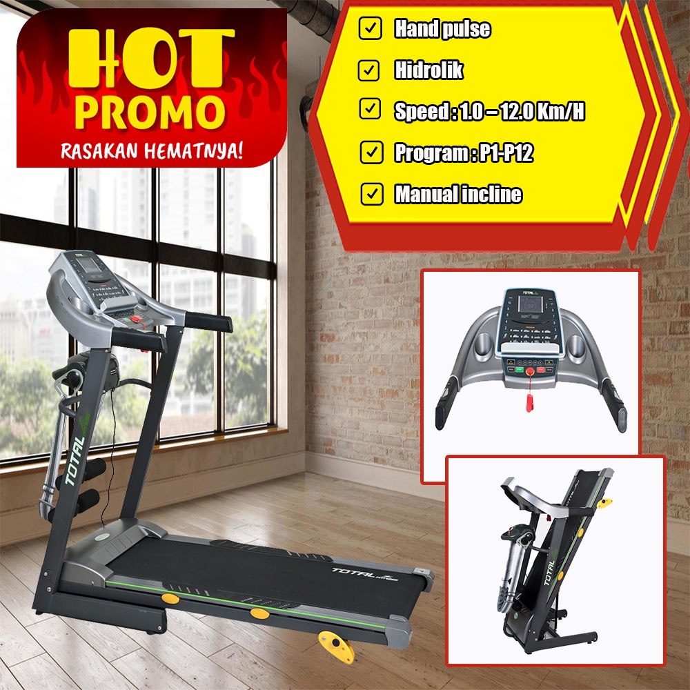 treadmill - treadmill elektrik tl 288 - tredmill - treatmill alat olahraga - treadmill lipat tl288 -