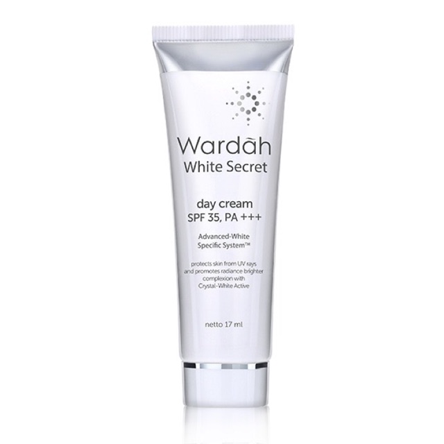 Wardah White Secret Day Cream spf 35 uv sunblock pemutih wajah whitening face muka original BPOM