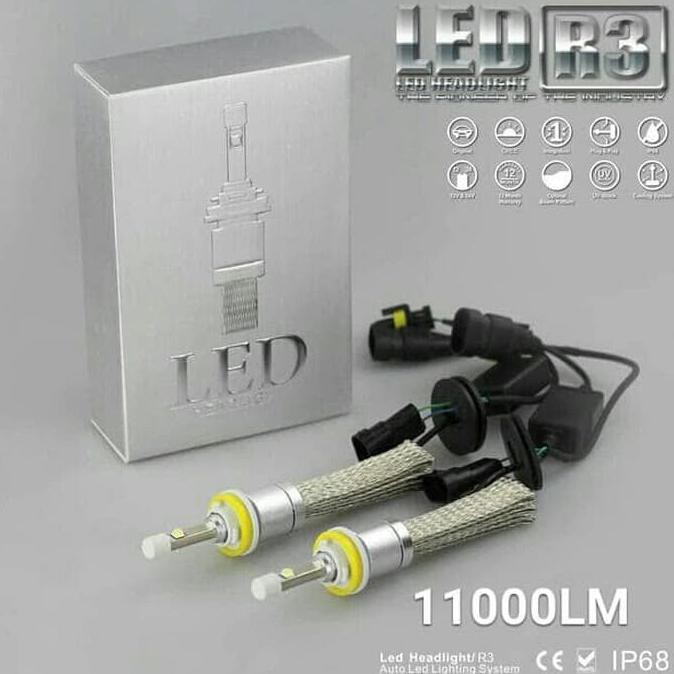 BEST LAMPU LED R3 MOBIL XHP50 XHP 50 11000LM H1 H3 H4 H7 H9 H11 HB3 HB4 #9