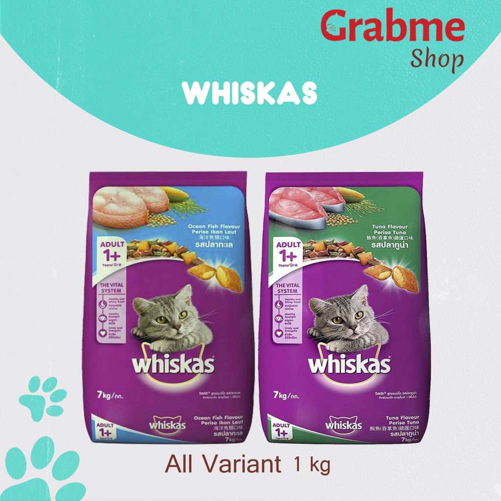 Makanan Kucing kering WHISKAS All Variant 1 kg