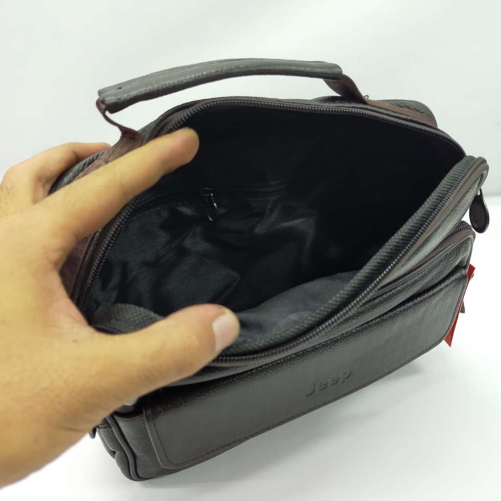 TAS Selempang pria Kulit asli Jeep Tas kulit pria Sling Bag Pria Termurah tas kantor