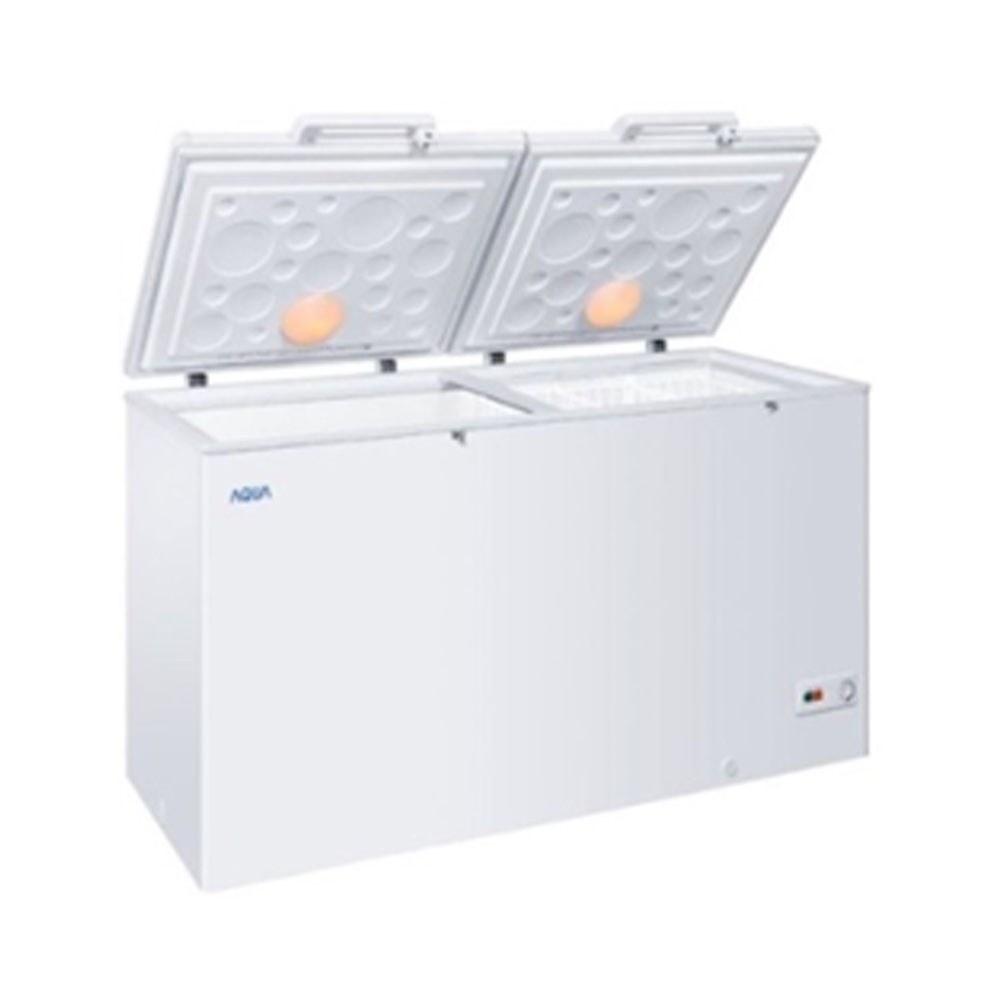 CHEST FREEZER AQUA AQF-450R LEMARI ES BOX BEKU 400 LITER GARANSI REMSI LOW WATT AQF 450 R