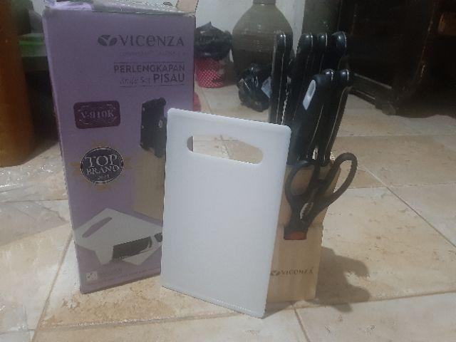 [vicenza]pisau Set, Knife Set Vicenza V 910k Plus Talenan