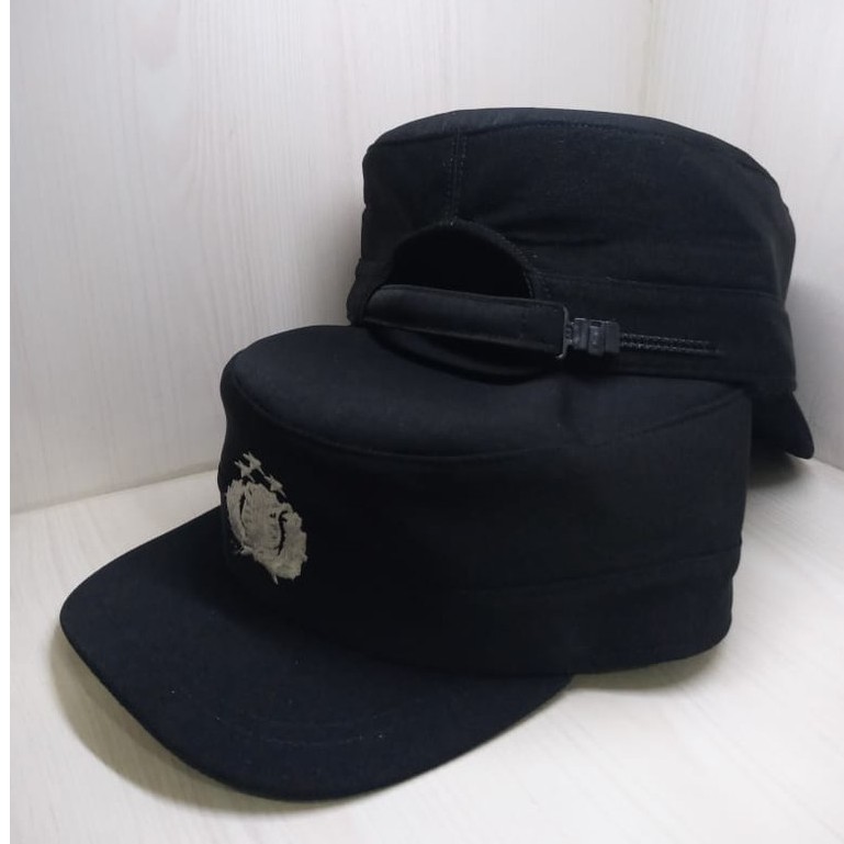 Topi Komando BINTARA Hitam Twist Halus