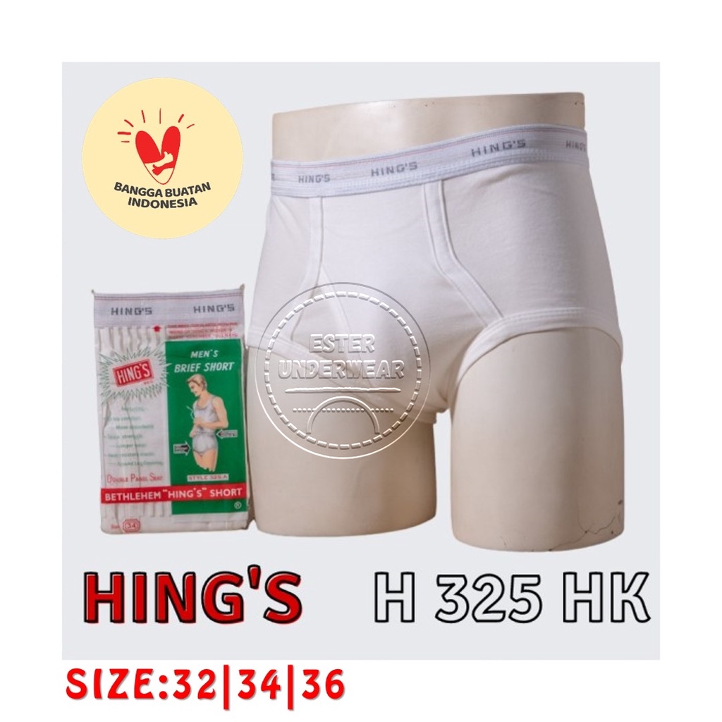 Celana Dalam Pria HING'S 325HK SIZE 32-34-36 ISI-1 PCS