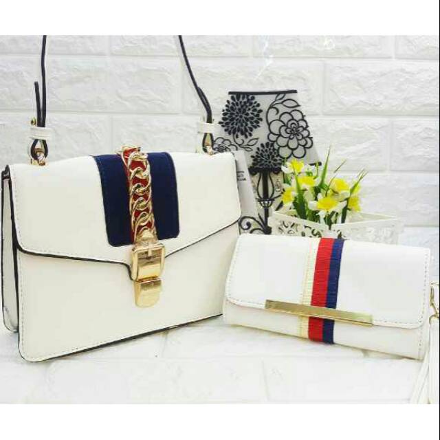 GUCCI SELEMPANG//SET POUCH//TAS IMPORT MURAH