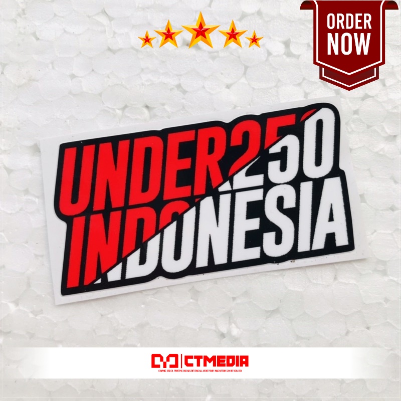 

Sticker Under 250 Indonesia Orajet Laminasi Glossy
