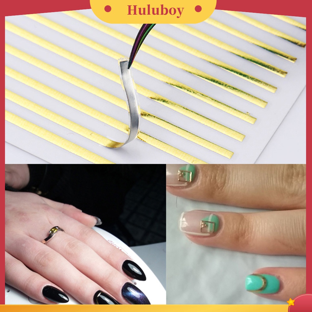 Huluboy Huluboy♡ Stiker Kuku 3D Ukuran 9x8cm Untuk Dekorasi