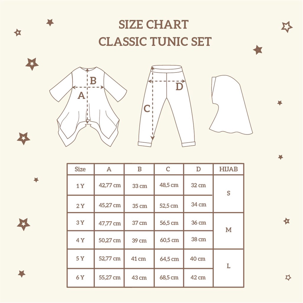 Little Palmerhaus Classic Tunic Set | Blous Anak | Baju Muslim Anak | Baju Set Anak