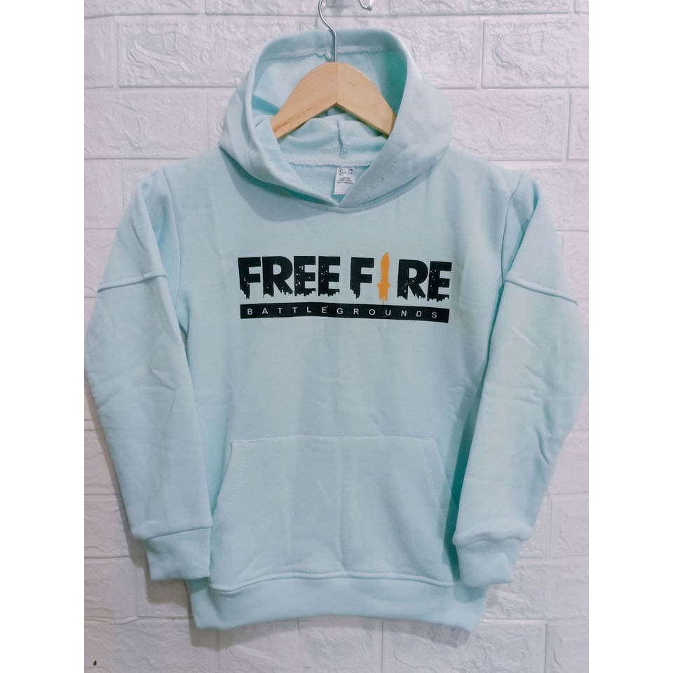 Jaket / Hoodie / Sweater Anak Free Fire Bahan Fleece Cotton Tebal Kualitas Premium 7-8 TAHUN-2