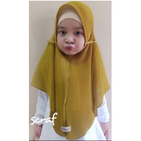 TERBARU HIJAB BERGO MARYAM PLISKET ANAK/BERGO PLISKET ANAK