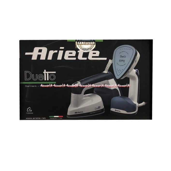 Ariete Duetto Garment Iron Setrika Uap Seterika Uap Permukaan Anti Lengket