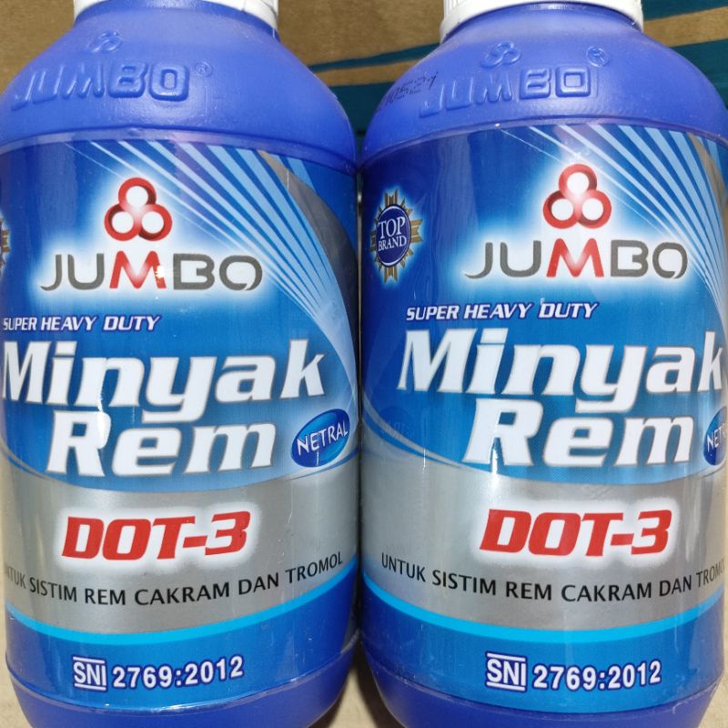 Minyak Rem JUMBO 300ml Dot 3 Warna Putih Brake Fluid Oli Rem Minyak Rem 300ml Motor / Mobil